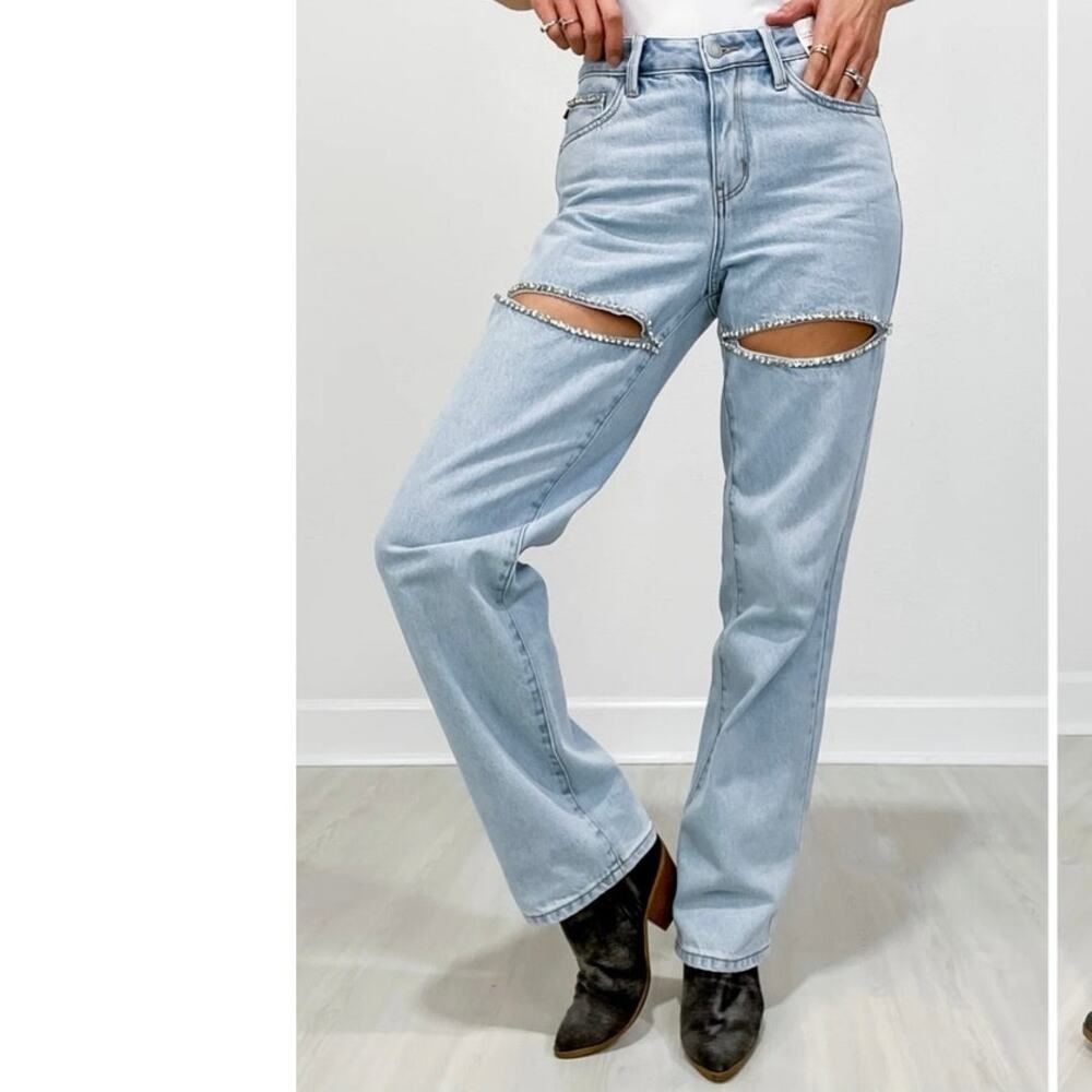 Judy Blue Rhinestone Jeans‎ Size 14W
